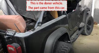 1991 JEEP WRANGLER YJ 4.0L 6 Cylinder M/T Front Hood Bonnet Support Prop Rod G