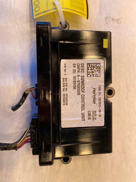 2016 TESLA S Hatchback Sunroof Moonroof Control Module Unit (PIN 1007512-00-B) G