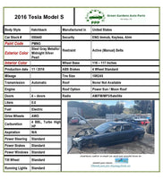 2016 TESLA S Hatchback Panasonic Satellite HD Radio Module (P/N 1004787-01-E) G