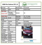 2006 - 2014 KIA SEDONA Van 3.8L Intermittent Wiper Combination Switch Control G