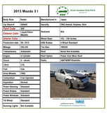 2013 MAZDA 3I 2.0L Sedan Heater/ AC Blower Motor Resistor Manual Temp. Control