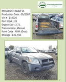 2007 MITSUBISHI RAIDER Pickup Rear Back Trunk Tailgate Lift Gate Paint Code PDM