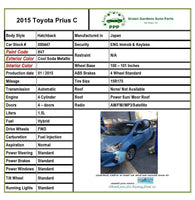 2012 - 2017 TOYOTA PRIUS C Hatchback 1.5L Rear Tailgate Spoiler Paint Code 8V7