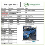 2013-2019 TOYOTA PRIUS C 1.5L Front Suspension Undercarriage Crossmember K Frame