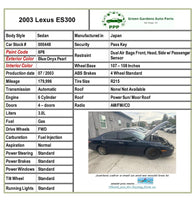 2003 LEXUS ES300 Sedan Owners Manual Service Guide Set Book Handbook with Case