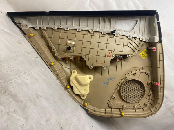 2009 - 2010 HYUNDAI SONATA SE Limited Rear Door Trim Panel Right Passenger Side