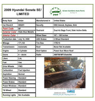 2006 - 2010 HYUNDAI SONATA SE Limited Sedan 2.4L 4 Cylinder Blower Motor
