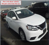 2013 - 2019 NISSAN SENTRA Rear Back Door Glass Window Left Driver Side LH