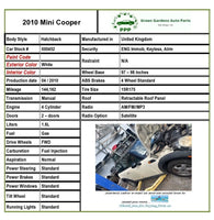 2007 - 2010 BMW MINI COOPER 1.6L Hatchback 4 Cylinder Air Conditioner Condenser