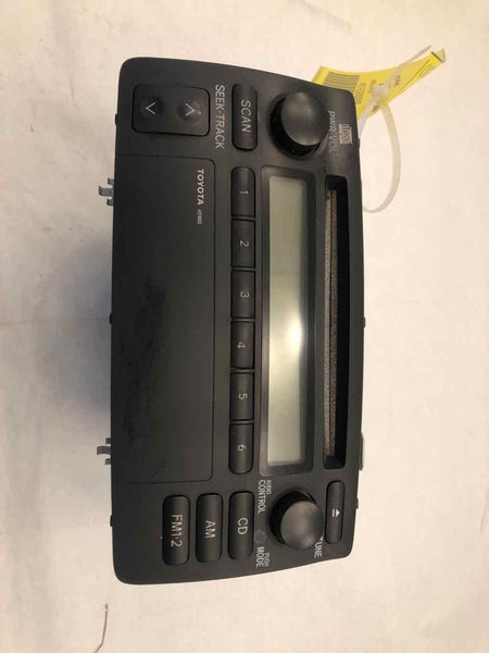 2003 - 2004 TOYOTA COROLLA Radio Receiver w/ CD Control Face Panel w/o Cassette