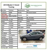 2014 - 2018 MAZDA 3 2.0L Grand Touring Power Steering Gear Rack and Pinion OEM