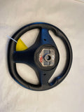 2015 TESLA S Front Drivers Steering Switch Control with Leather Black Wheel