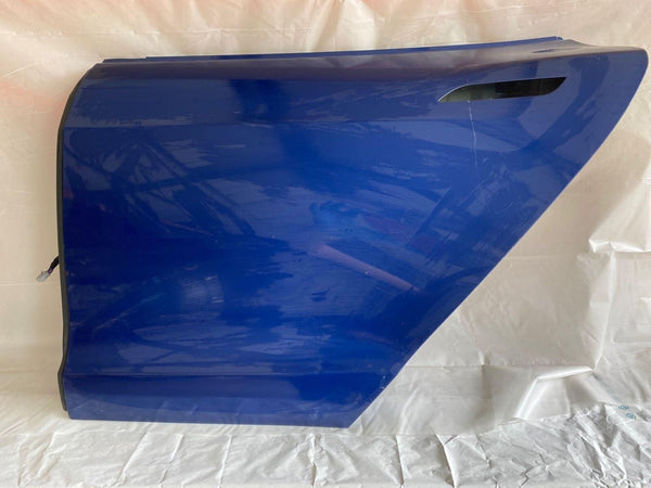 2015 TESLA S 4-Door Rear Back Door Panel Shell Color Blue Left Driver Side LH