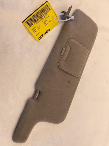 2001 - 2003 TOYOTA PRIUS Front Sun Visor with Mirror Right Passenger Side RH OEM