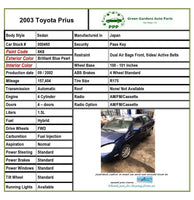 Fuel Tank Door TOYOTA PRIUS 2001 2002 2003