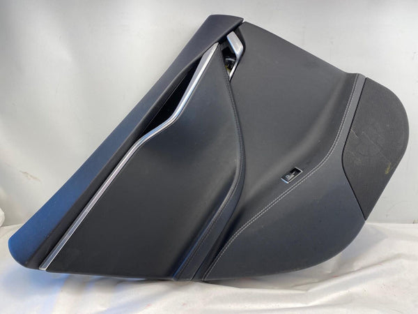 2015 TESLA S Rear Door Trim Panel w/ Window Switch & Door Handle Driver Side LH