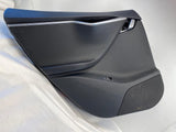 2015 TESLA S Rear Door Trim Panel w/ Window Switch & Door Handle Driver Side LH