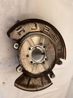 2015 TESLA S Rear Back Knuckle Stub Axle with Backing Plate Left Driver Side LH