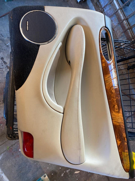 1998-2003 JAGUAR XJ8 Rear Inner Door Trim Panel w/ Window Switch Passenger Side