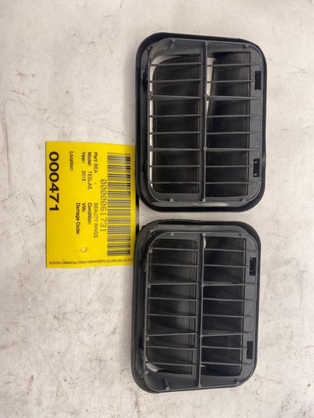 2015 TESLA S Rear Quarter Panel Rubber Flap Extractor Air Vent Grille Pair OEM