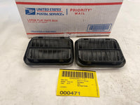 2015 TESLA S Rear Quarter Panel Rubber Flap Extractor Air Vent Grille Pair OEM