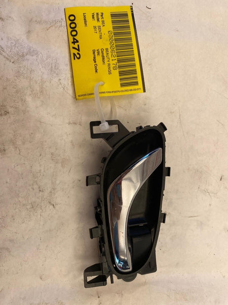 2013 - 2019 NISSAN SENTRA Rear Inside Door Handle Chrome Right Passenger Side RH