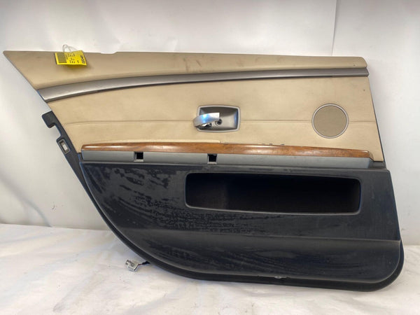 2006 - 2008 BMW 750 SERIES 4 Door Rear Back Door Trim Panel Left Driver Side LH