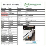 2003 - 2007 HONDA ACCORD Front Outside Door Handle Painted Right Passenger Side