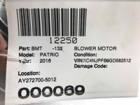 2007 - 2017 JEEP PATRIOT HVAC Heater AC Air Condition Blower Motor AY272700-5012