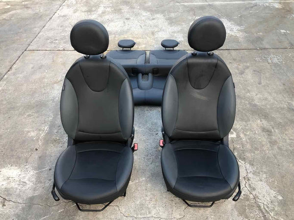 2008 - 2013 MINI COOPER Front And Rear Manual Leather Seat Set Assembly OEM