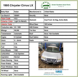 1995 - 1996 CHRYSLER CIRRUS 2.5L Engine Electric Cooling Motor Dual Fan Assembly