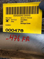 2002 SATURN VUE Sport Utility Front Roof Drip Rail Moudling Right Passenger Side