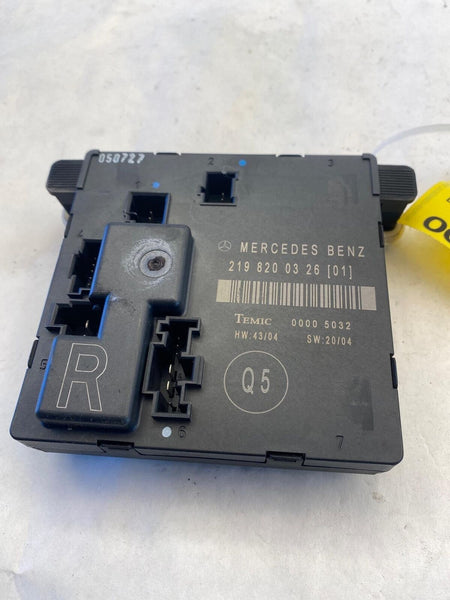 2006 - 2008 MERCEDES BENZ CLS500 Rear Door Module Passenger Side P/N 2198200326