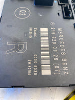 2006 - 2008 MERCEDES BENZ CLS500 Front Door Module Passenger Side P/N 2198200726