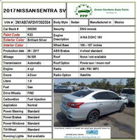 2013 - 2019 NISSAN SENTRA Front Door Shell Paint Code: K23 Sedan Driver Left LH