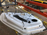2015 TESLA S 4 Door Rear Back Door Shell Paint Code PPSW White Left Driver Side