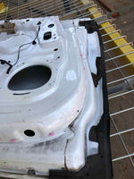 2015 TESLA S 4 Door Rear Back Door Shell Paint Code PPSW White Left Driver Side