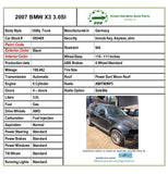 2006 - 2010 BMW X3 3.0L 6 Cylinder Power Steering Gear Rack and Pinion OEM