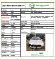 2007 MERCEDES BENZ S550 EGR Exhaust Gas Recirculation Valve w/ Position Sensor
