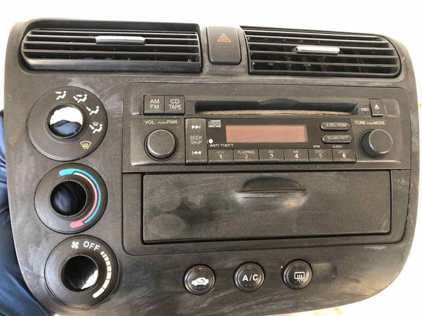 2001 - 2003 HONDA CIVIC AM-FM-CD Player Radio Climate Control 1.7L Coupe OEM M