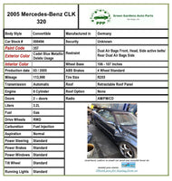 1998 - 2005 MERCEDES CLK 3.2L Front Engine Top Cover Shield Motor OEM