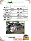 2016 - 2020 KIA OPTIMA Sedan Front Door Paint Code IM Right Passenger Side RH