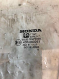 2001 - 2005 HONDA CIVIC Sedan Front Door Glass Window Left Driver Side LH OEM