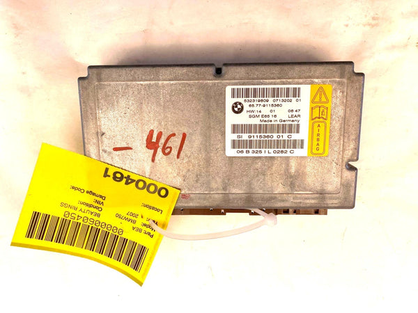 2006 - 2008 BMW 750 SERIES Air SRS Safety Bag Control Module 65.77-9115360 OEM