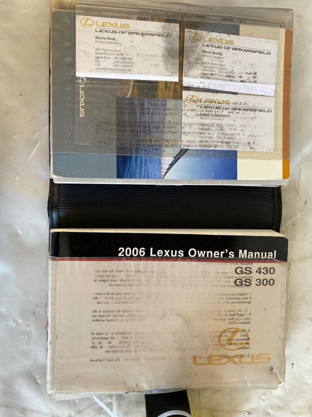2006 LEXUS GS300 Owners Manual Operator Service Guide Book Handbook with Case