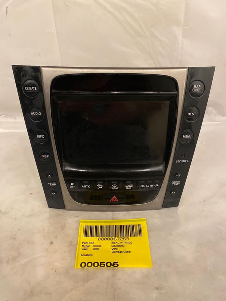 2006 LEXUS GS300 Info GPS Screen Display Navigation w/ Temperature Control Panel