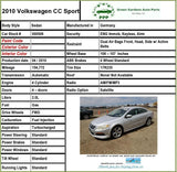 2010 VOLKSWAGEN CC SPORT Front Dash Dual Center Air Conditioner Heater Vents