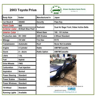 2001 - 2003 TOYOTA PRIUS Sedan Air Module Reset Safety 89170-47040 152300-4195