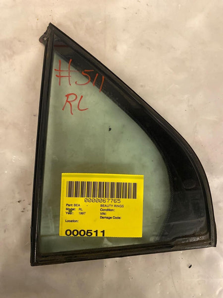 1996 - 2004 ACURA RL Sedan Rear Door Vent Glass Window Left Driver Side LH OEM