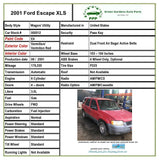 2001 - 2007 FORD ESCAPE Fender Paint Code E4 Vermilion Red Left Driver Side LH